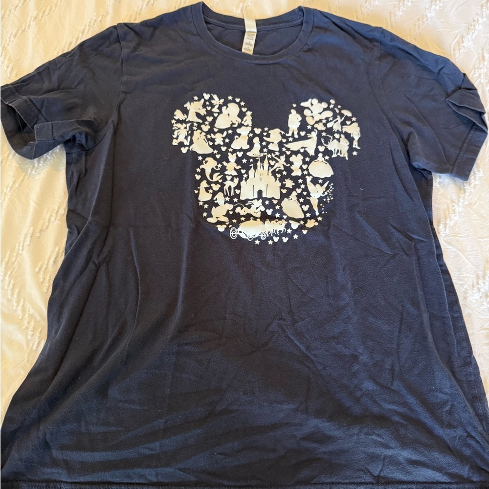 Navy Graphic T-Shirt with White Design